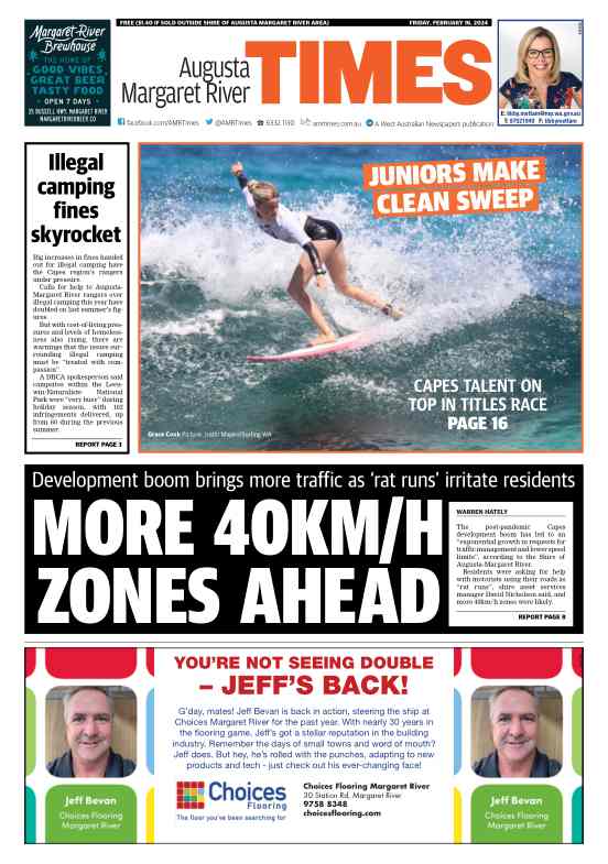 Augusta Margaret River Times - Friday, 16 February 2024 edition